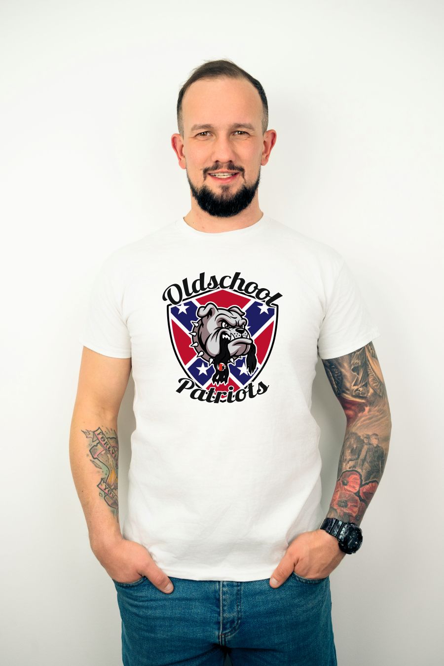 Koszulka Oldschool Patriots - obrazek 3